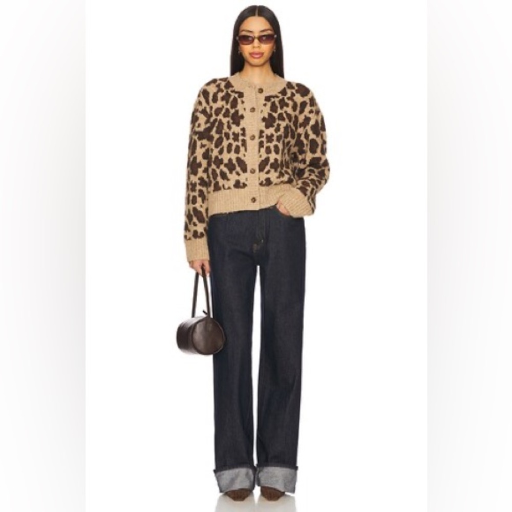 NWT Lovers and Friends Florent Cardigan in Leopard, Size Small - Picture 4 of 12